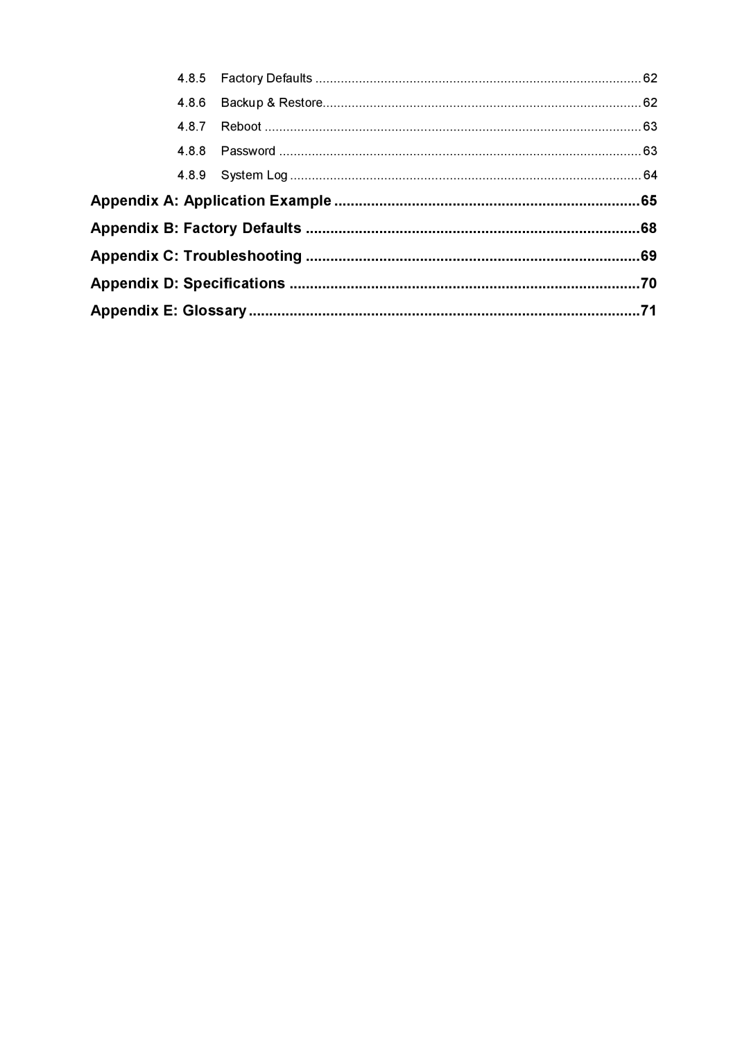 TP-Link TL-WA901ND manual Factory Defaults Backup & Restore Reboot Password System Log 