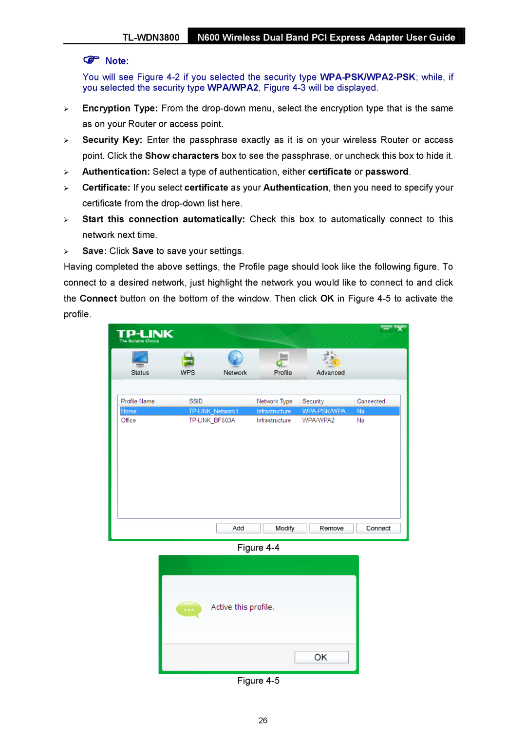 TP-Link TL-WDN3800 manual  Note 