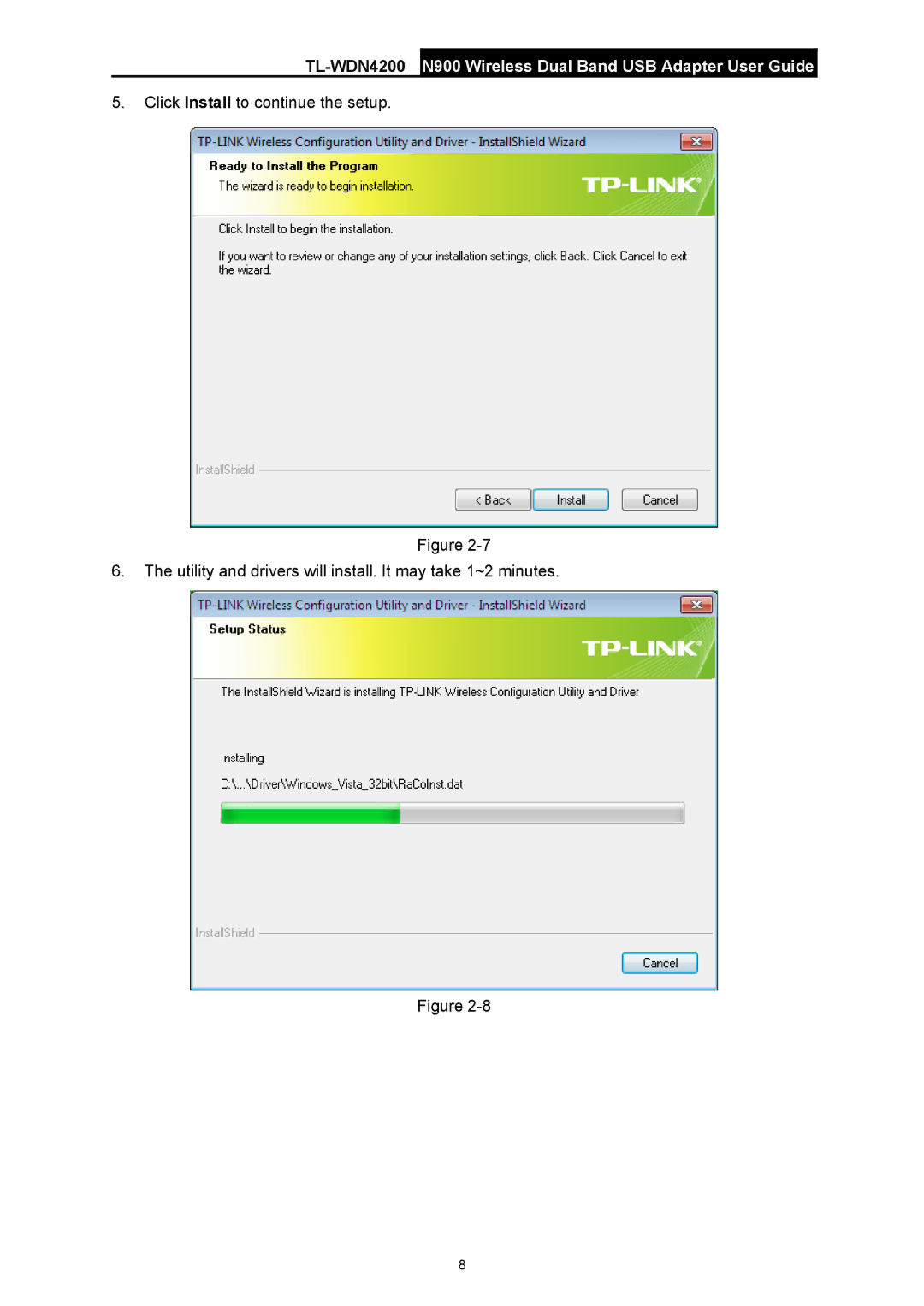 TP-Link manual TL-WDN4200N900 Wireless Dual Band USB Adapter User Guide 