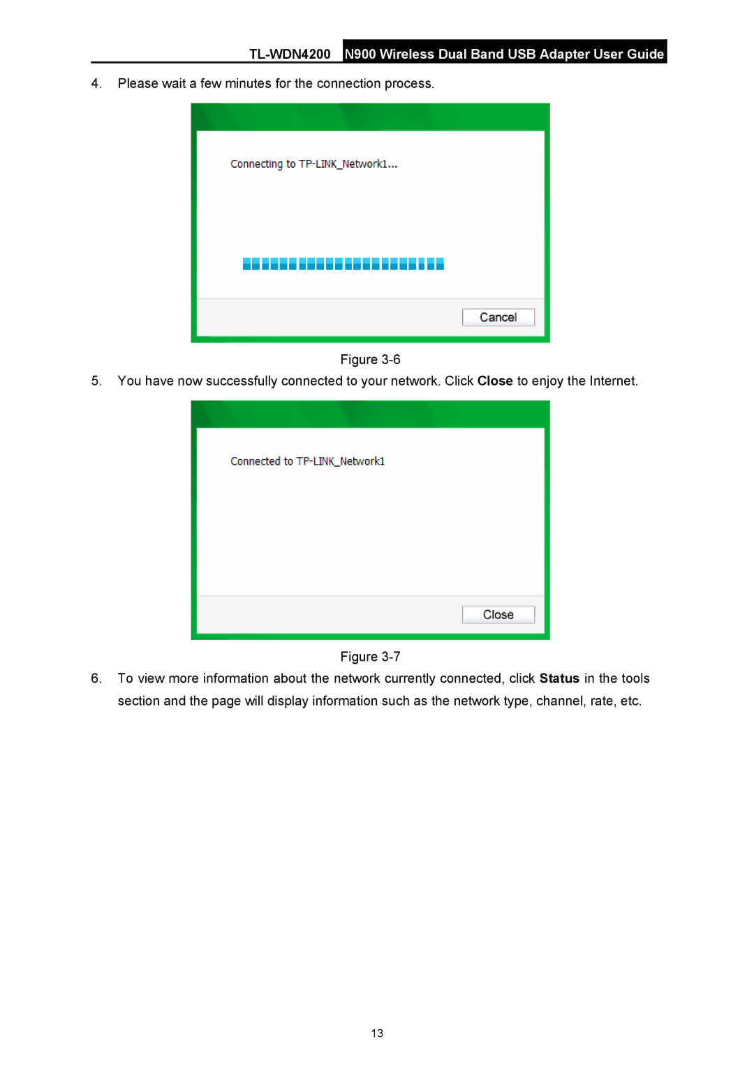 TP-Link manual TL-WDN4200N900 Wireless Dual Band USB Adapter User Guide 