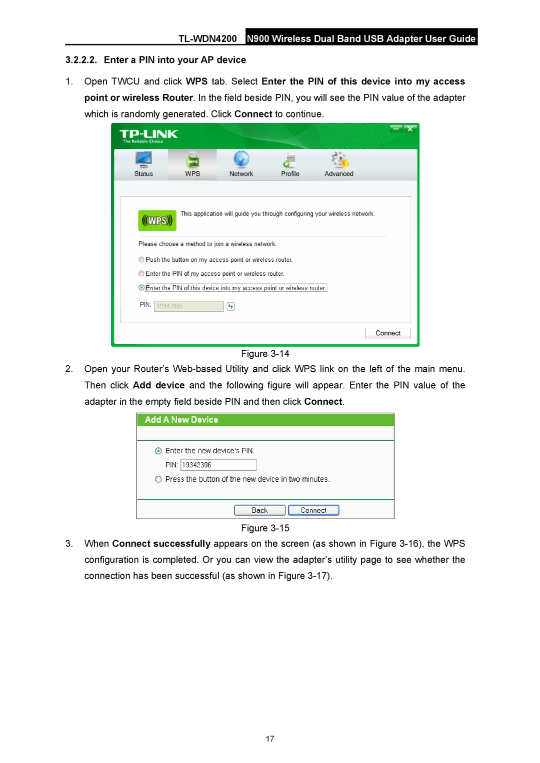 TP-Link manual TL-WDN4200N900 Wireless Dual Band USB Adapter User Guide 