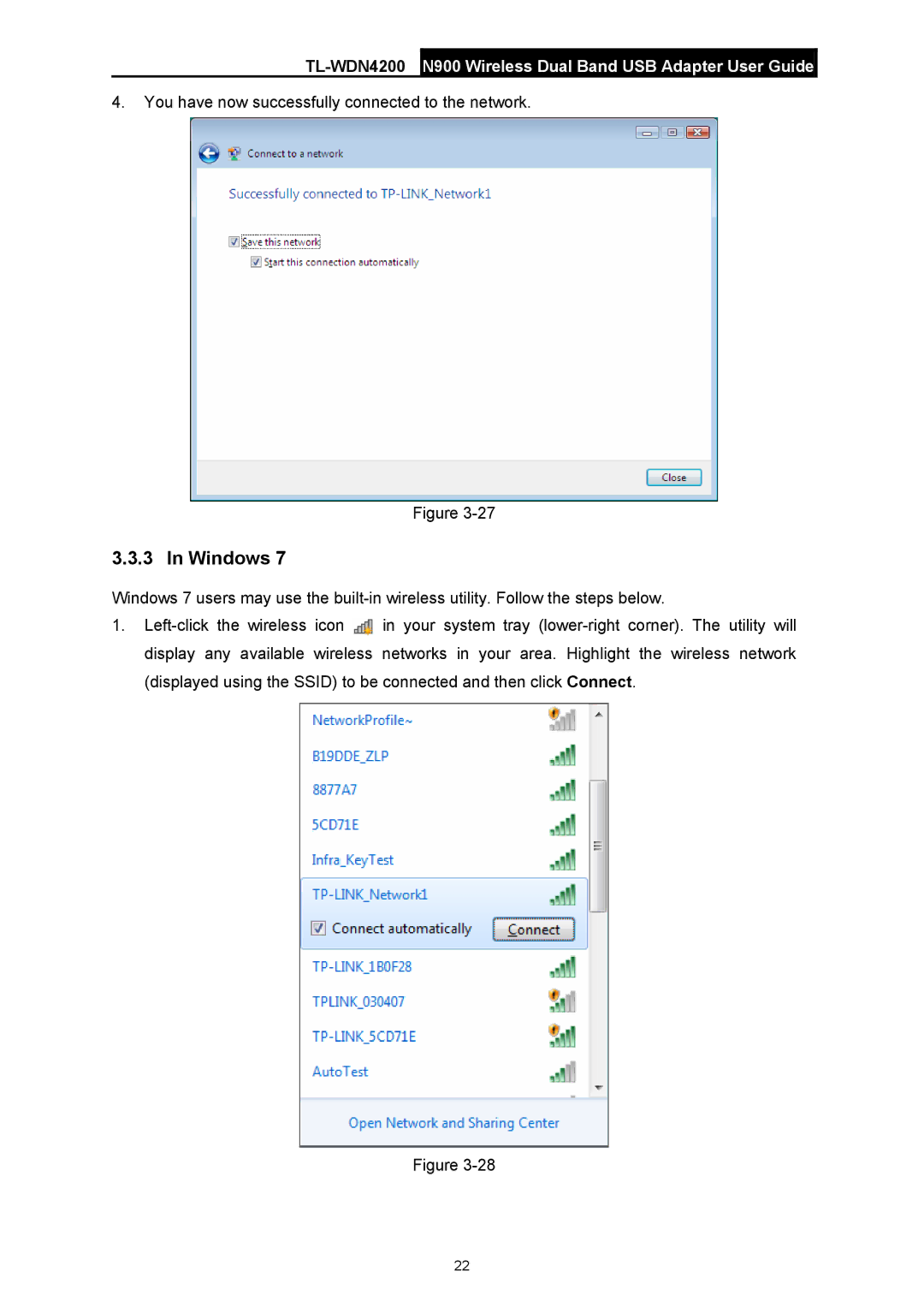 TP-Link TL-WDN4200 manual Windows 