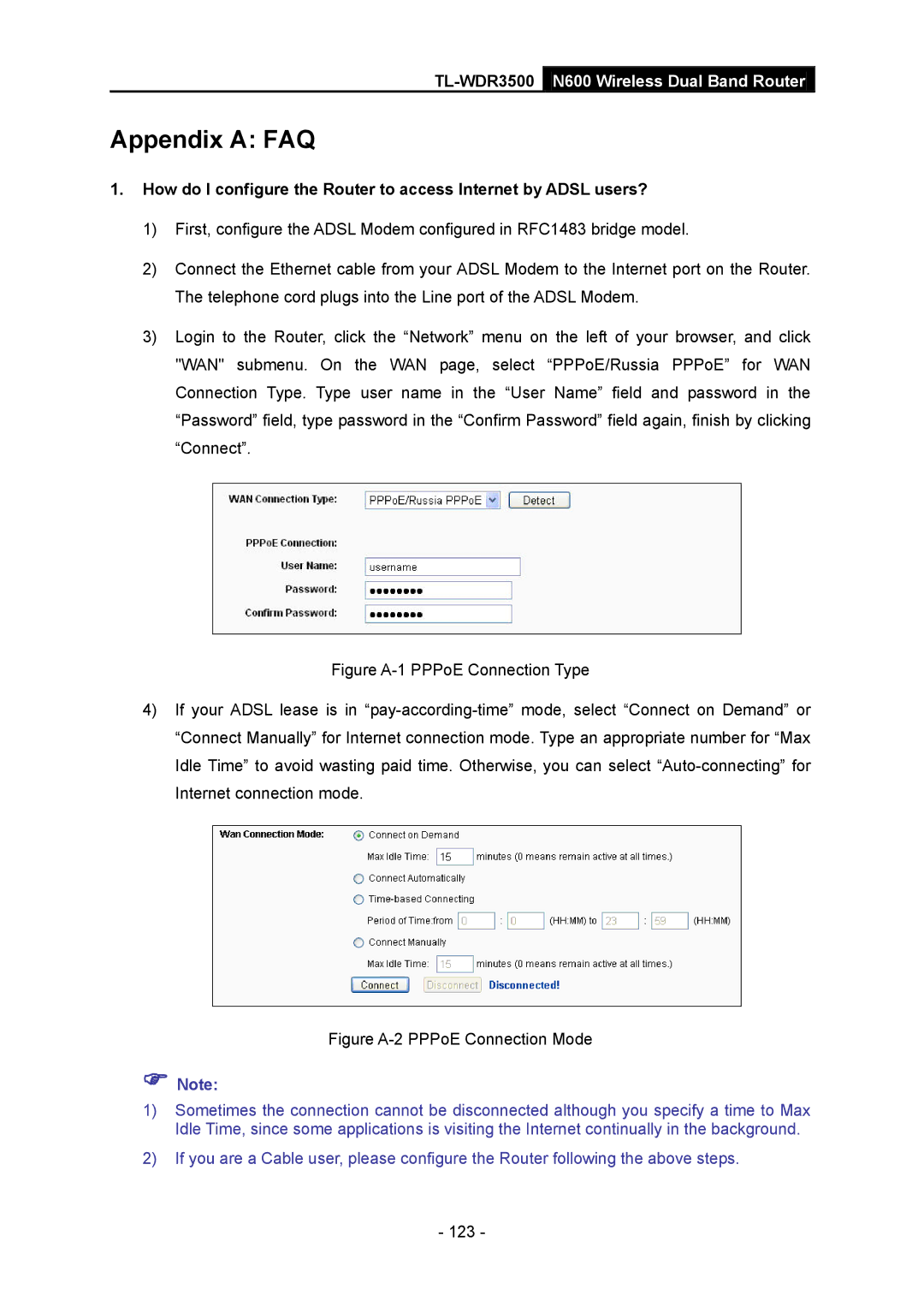 TP-Link TL-WDR3500 manual Appendix a FAQ 