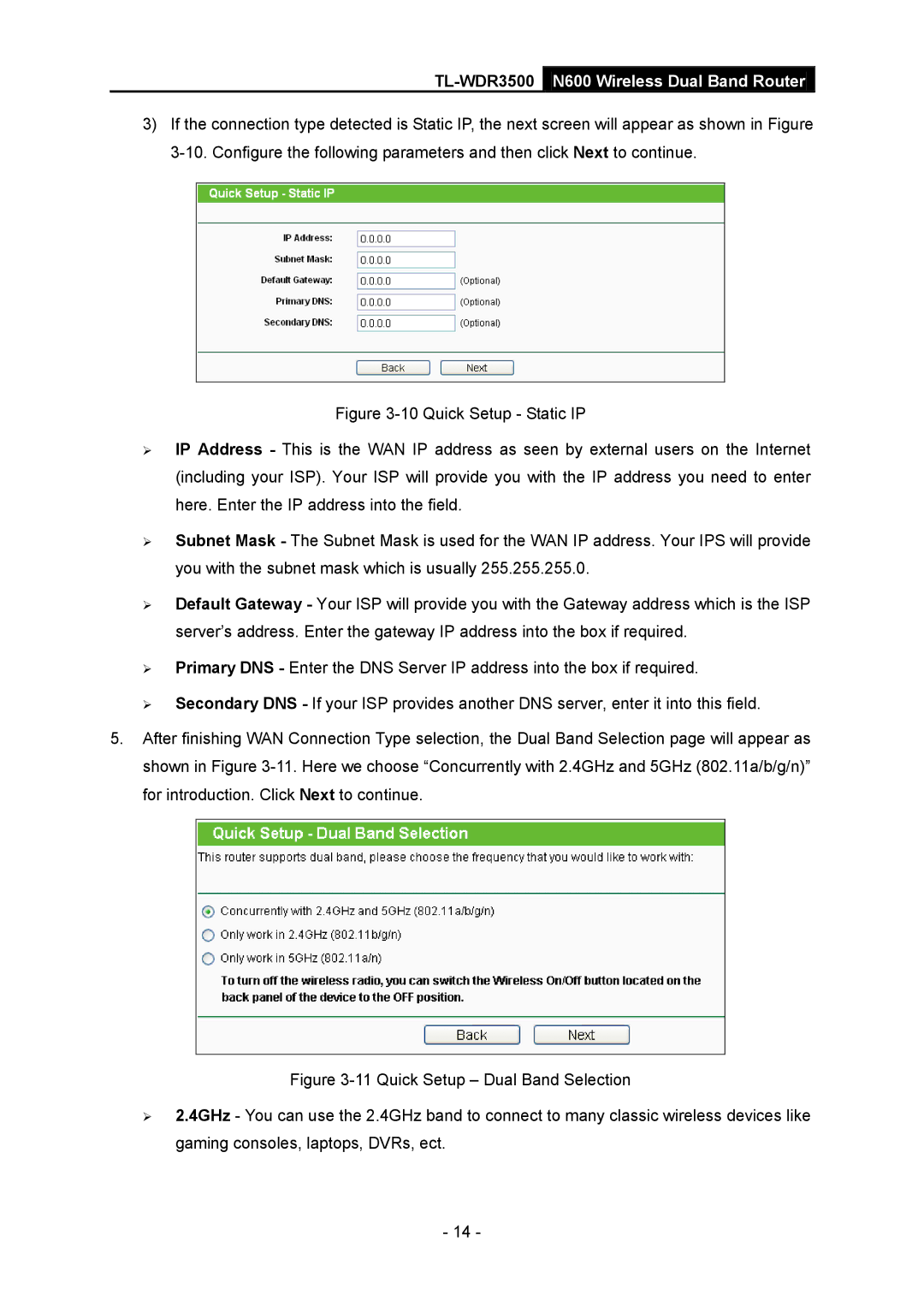 TP-Link manual TL-WDR3500N600 Wireless Dual Band Router 