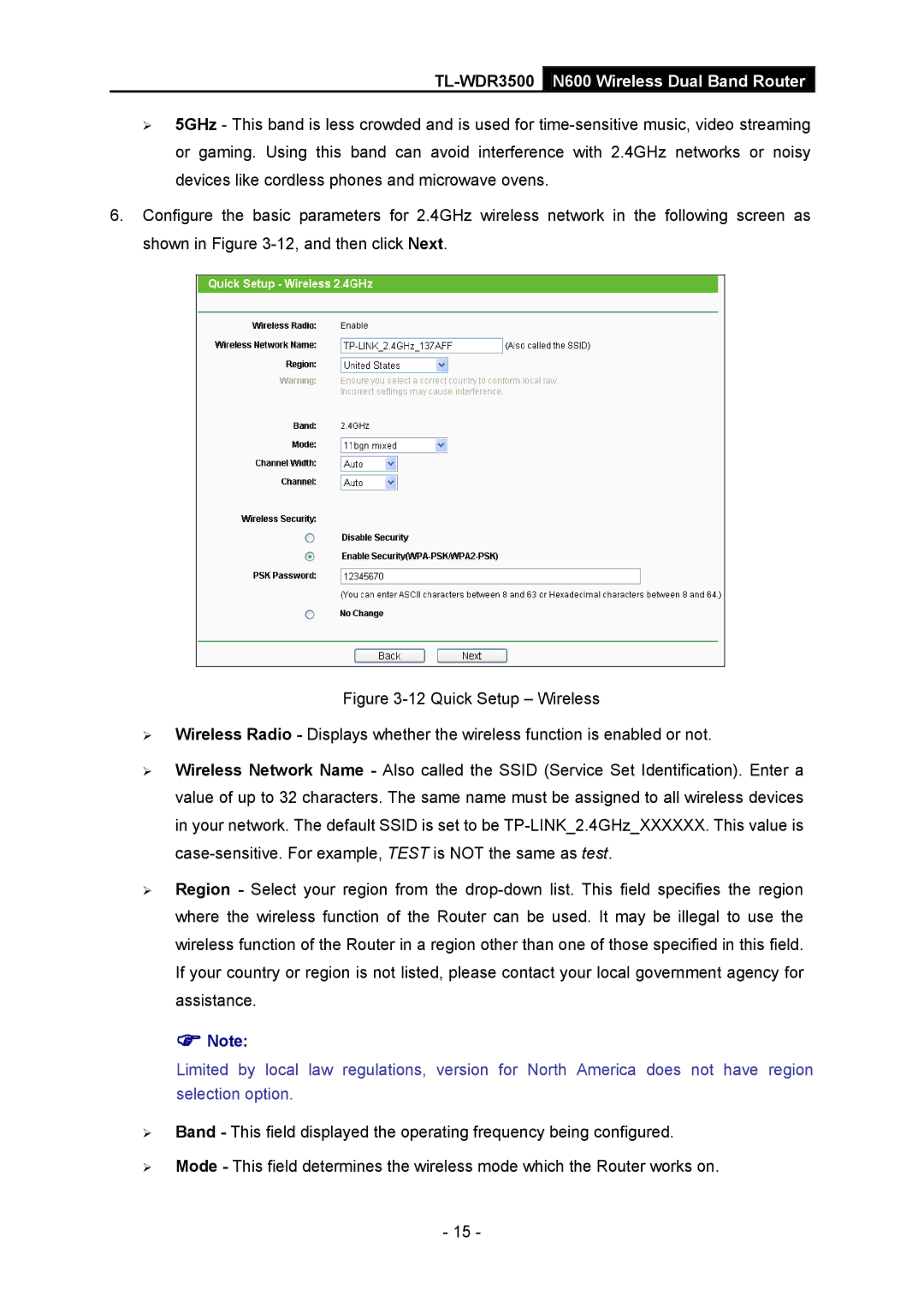 TP-Link TL-WDR3500 manual  Note 