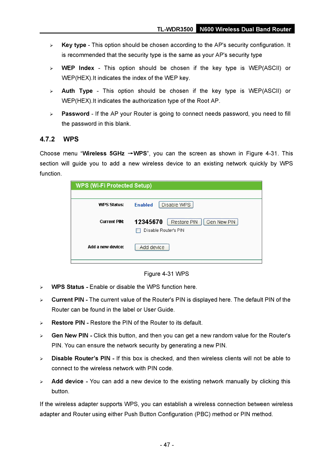 TP-Link TL-WDR3500 manual 2 WPS 