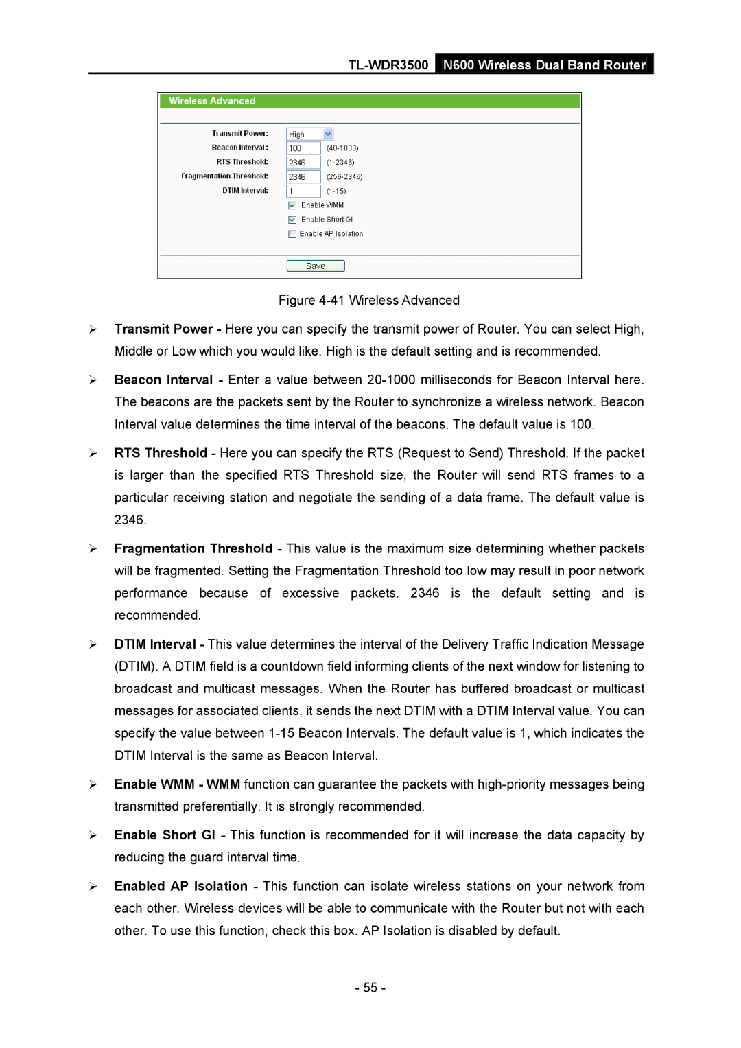 TP-Link manual TL-WDR3500N600 Wireless Dual Band Router 