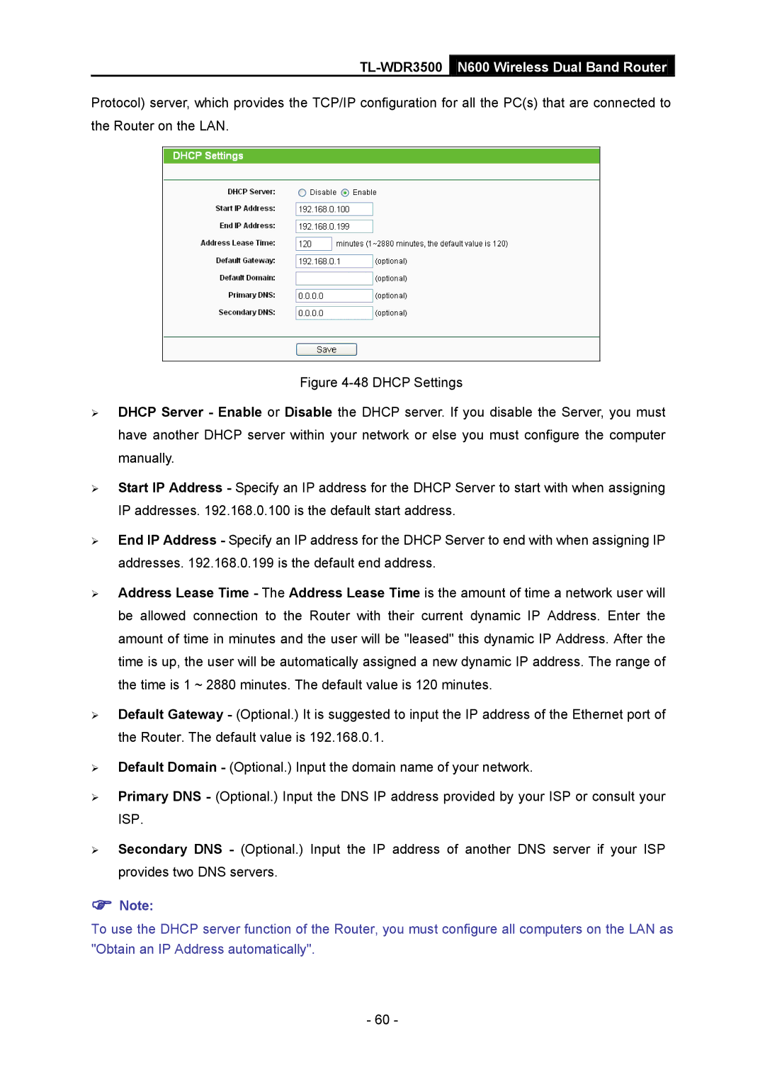 TP-Link manual TL-WDR3500N600 Wireless Dual Band Router 