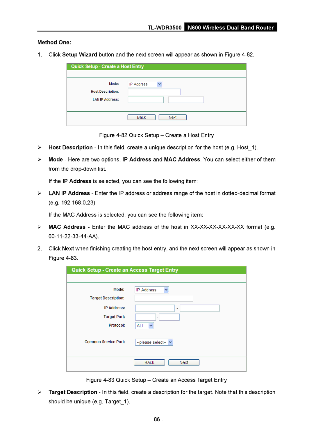 TP-Link TL-WDR3500 manual Method One 