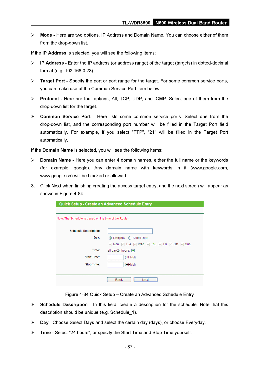 TP-Link manual TL-WDR3500N600 Wireless Dual Band Router 