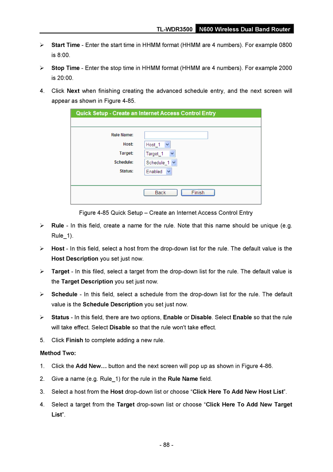 TP-Link TL-WDR3500 manual Method Two 