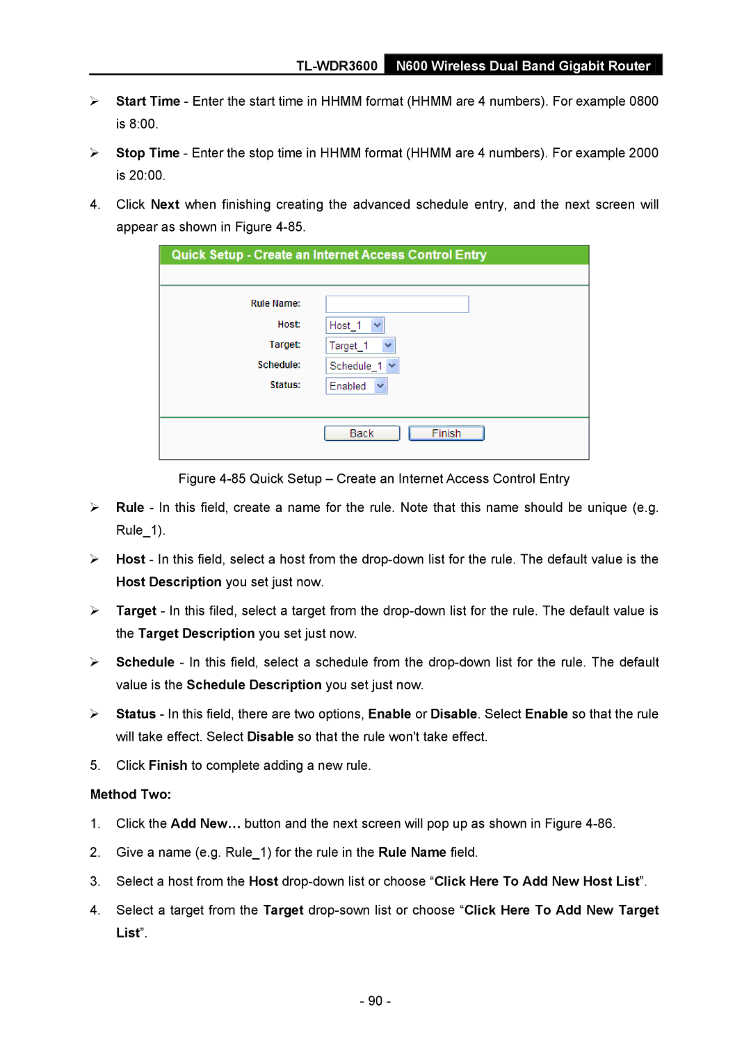 TP-Link TL-WDR3600 manual Method Two 