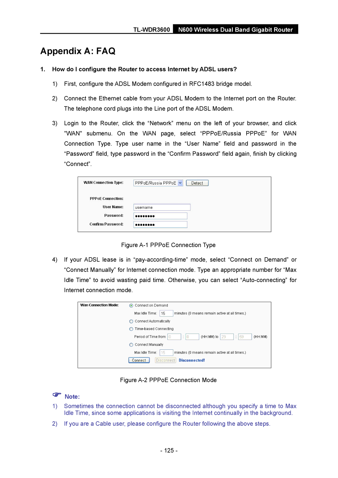 TP-Link TL-WDR3600 manual Appendix a FAQ 