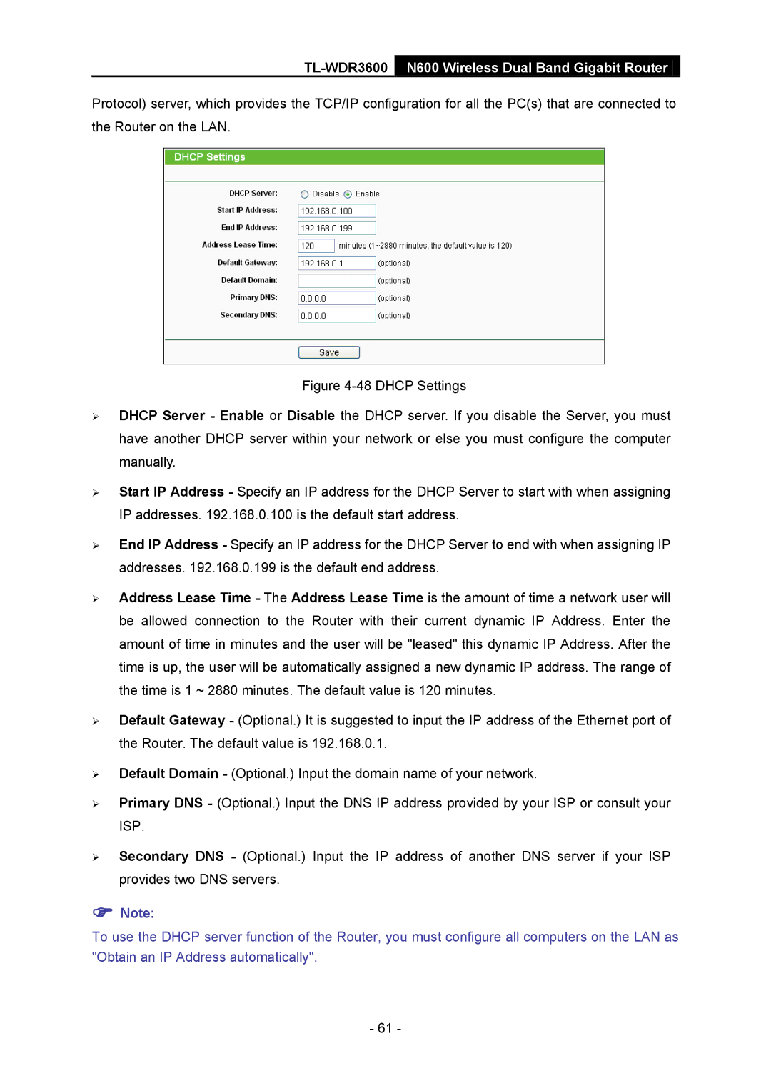 TP-Link manual TL-WDR3600N600 Wireless Dual Band Gigabit Router 