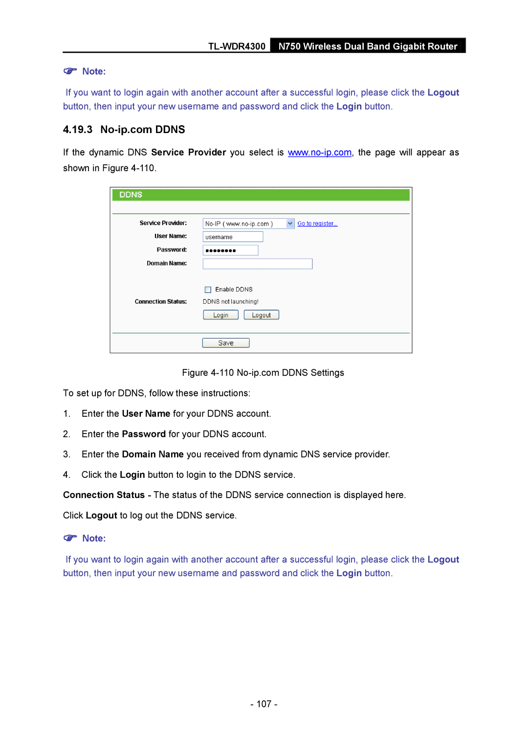 TP-Link TL-WDR4300 manual 107 