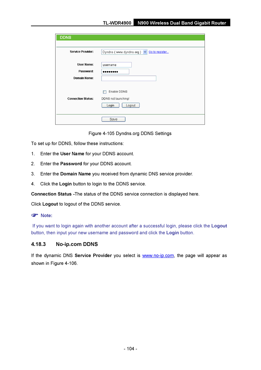 TP-Link TL-WDR4900 manual 104 