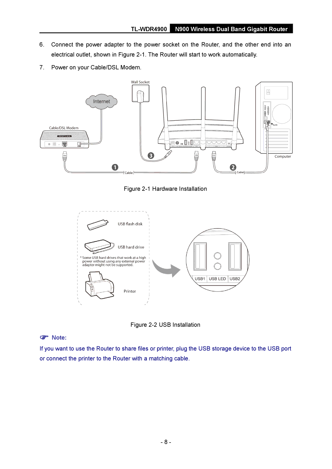 TP-Link TL-WDR4900 manual Hardware Installation 