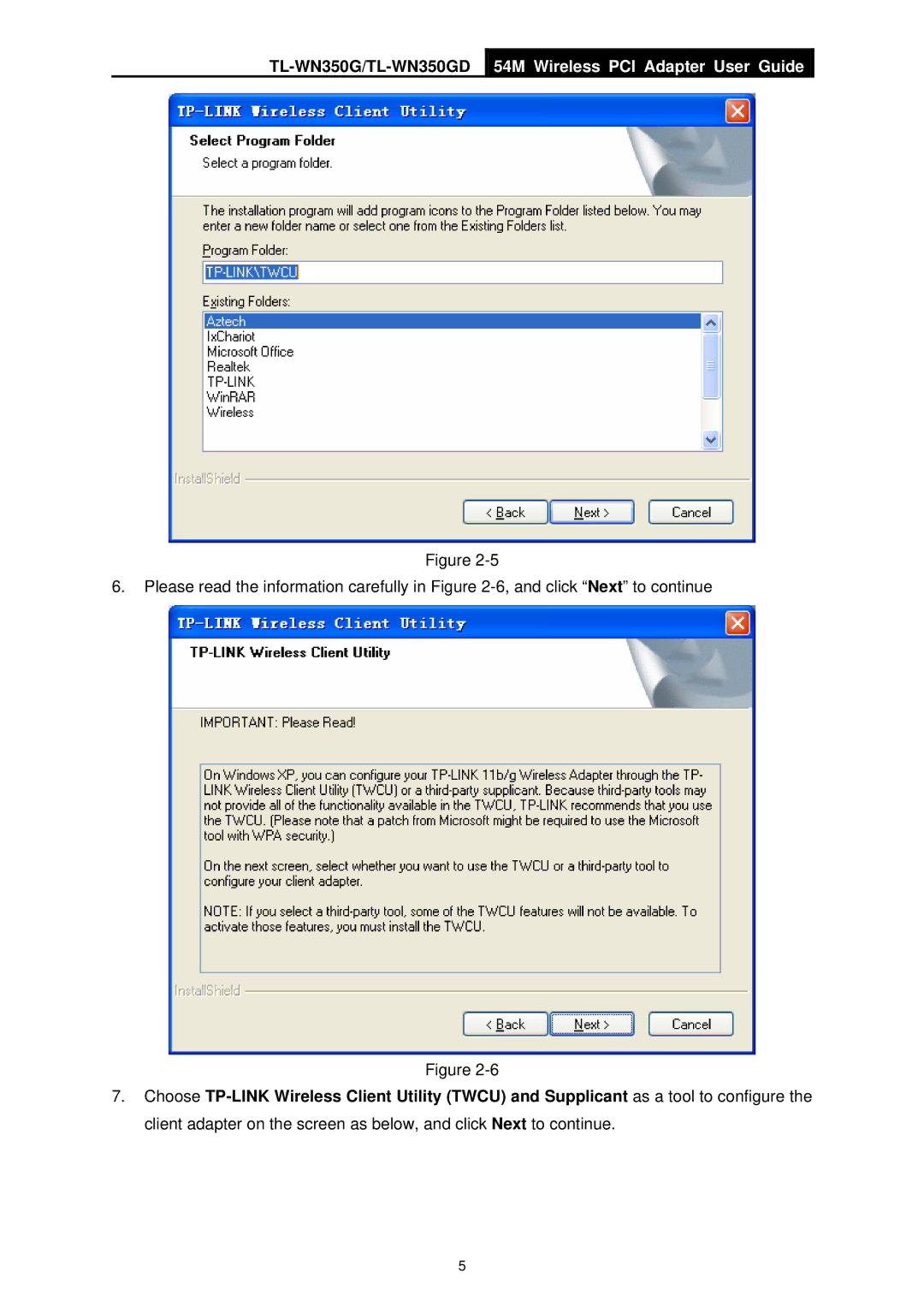 TP-Link manual TL-WN350G/TL-WN350GD 