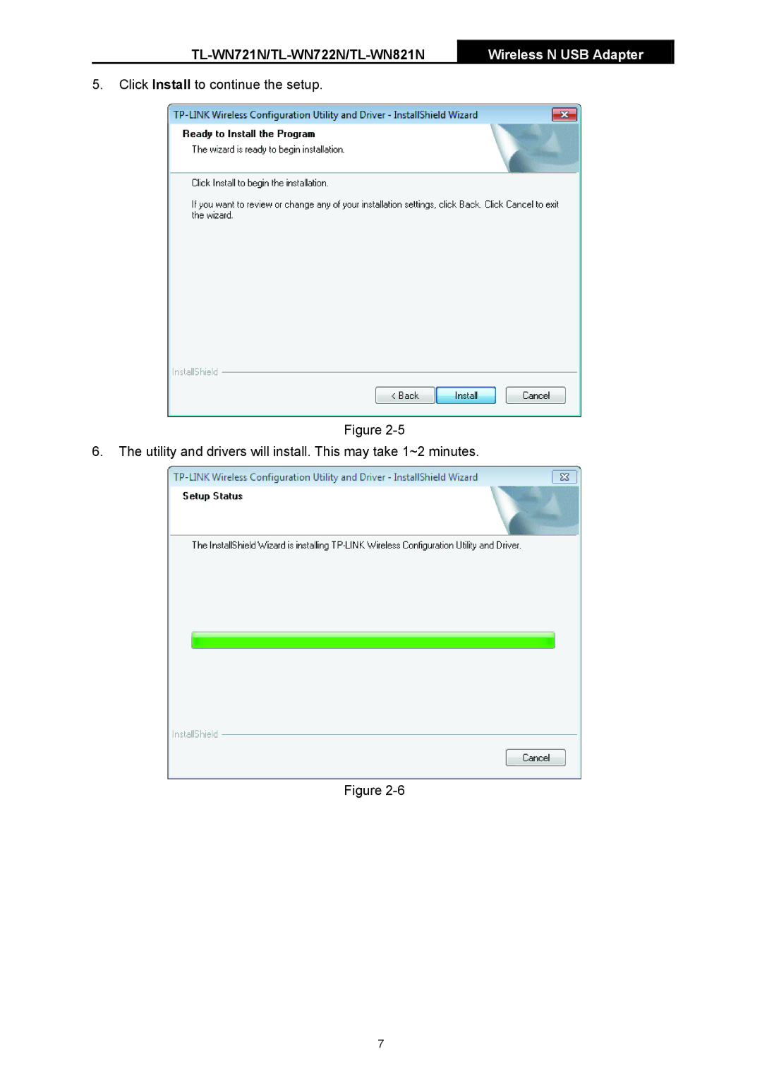 TP-Link manual TL-WN721N/TL-WN722N/TL-WN821N 