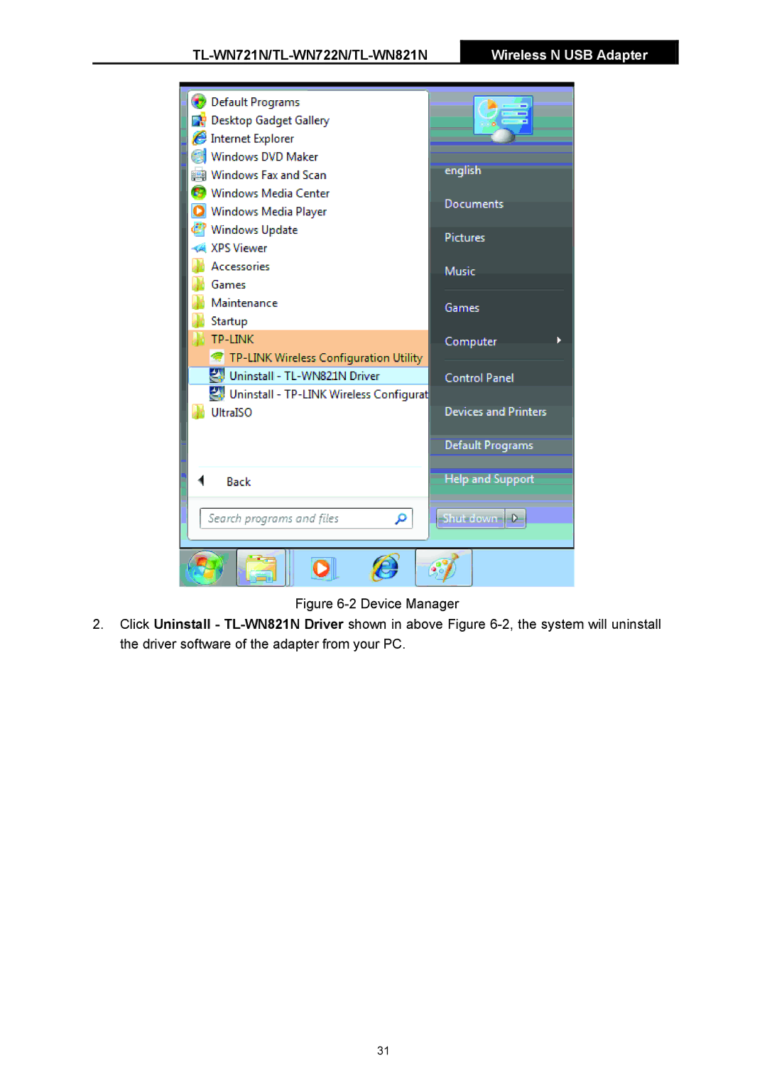 TP-Link manual TL-WN721N/TL-WN722N/TL-WN821N 