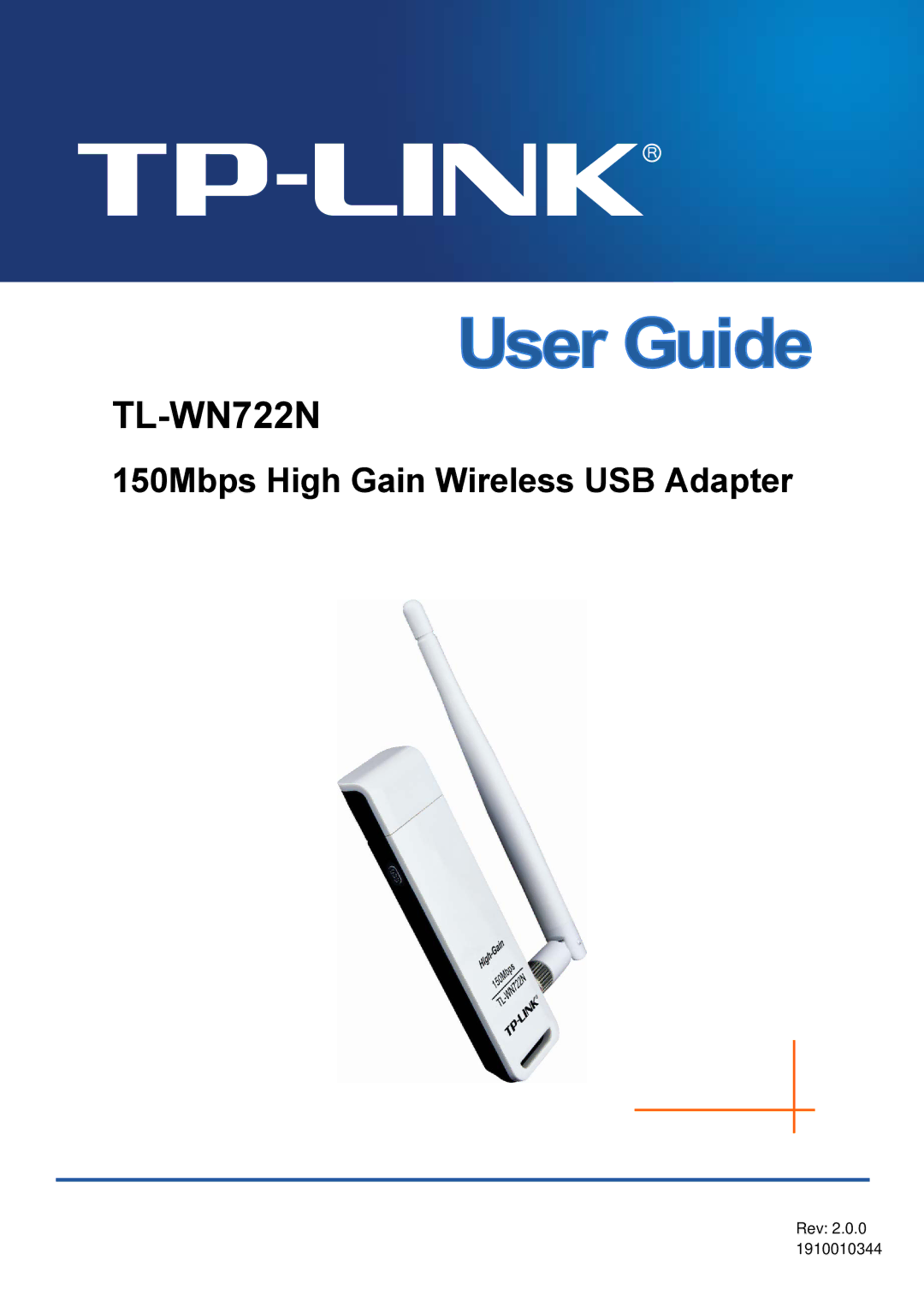 TP-Link TL-WN722N manual 