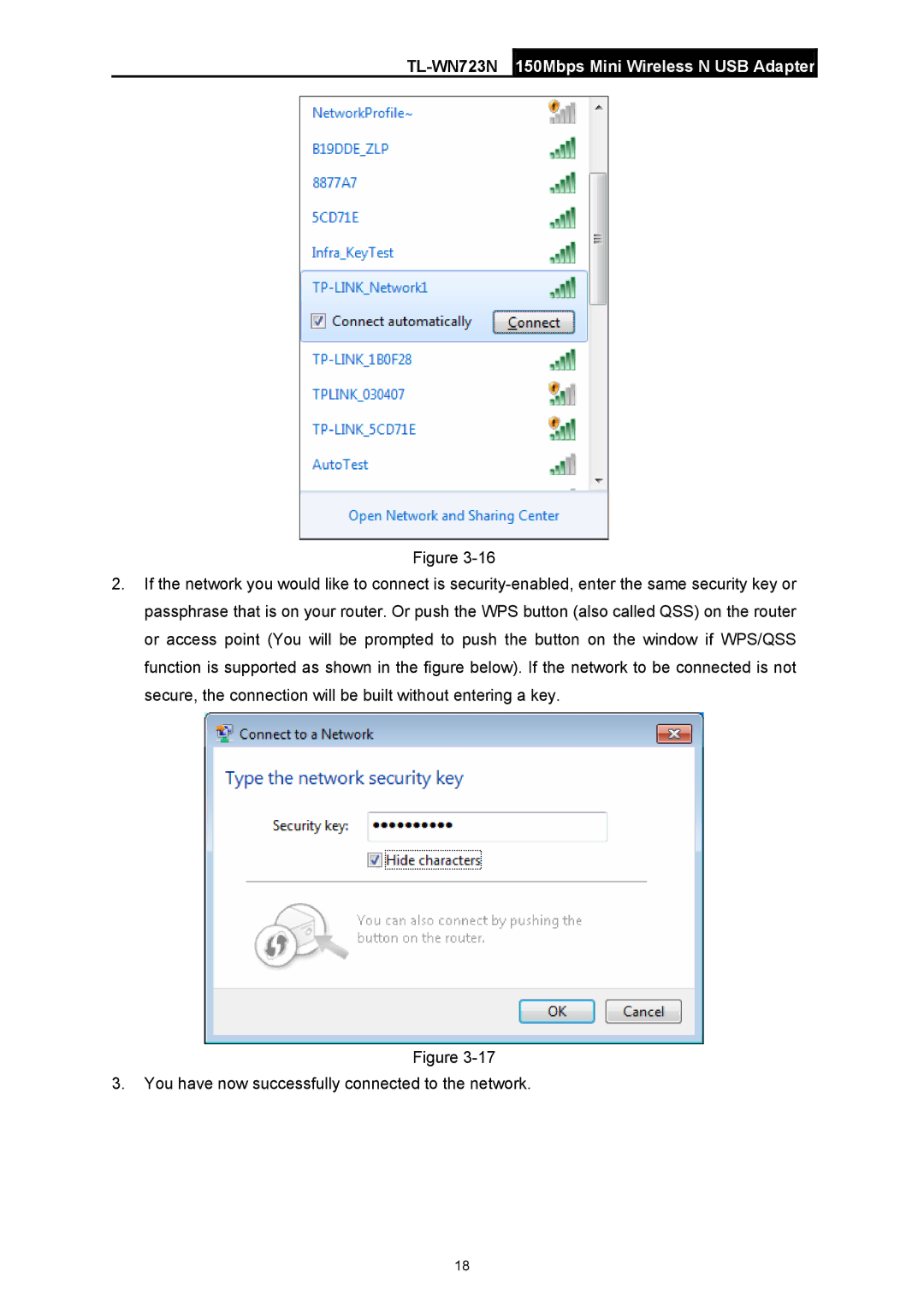 TP-Link manual TL-WN723N150Mbps Mini Wireless N USB Adapter 