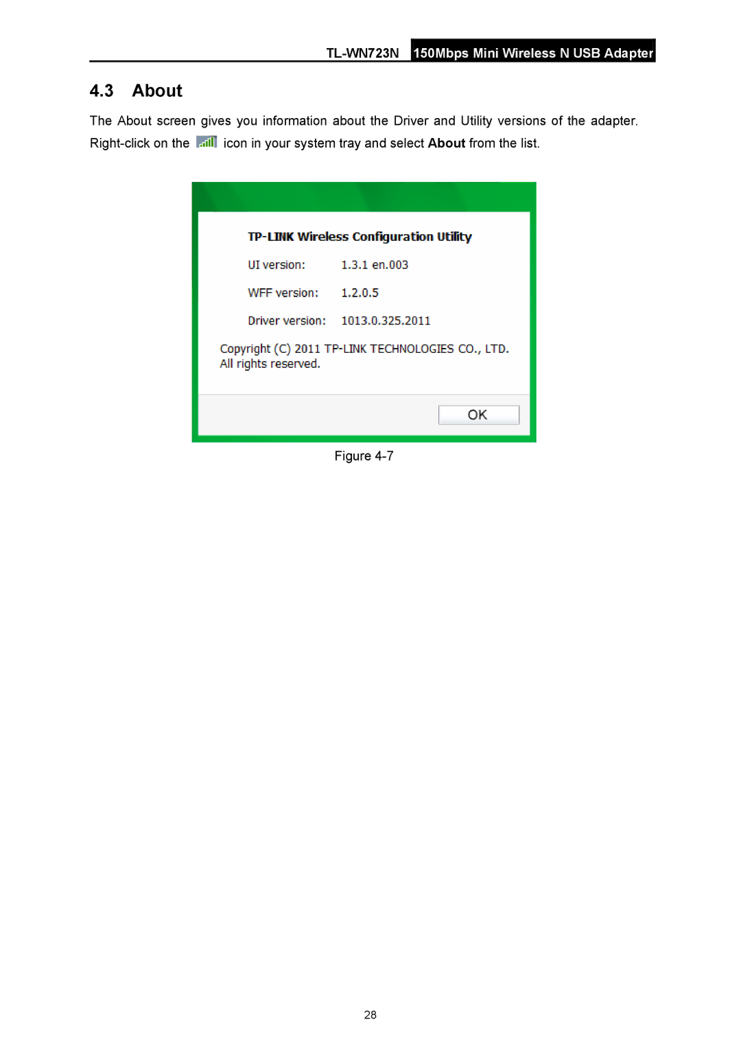 TP-Link TL-WN723N manual About 