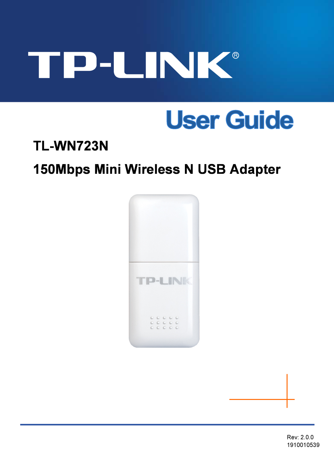 TP-Link manual TL-WN723N 150Mbps Mini Wireless N USB Adapter, Rev 2.0.0 