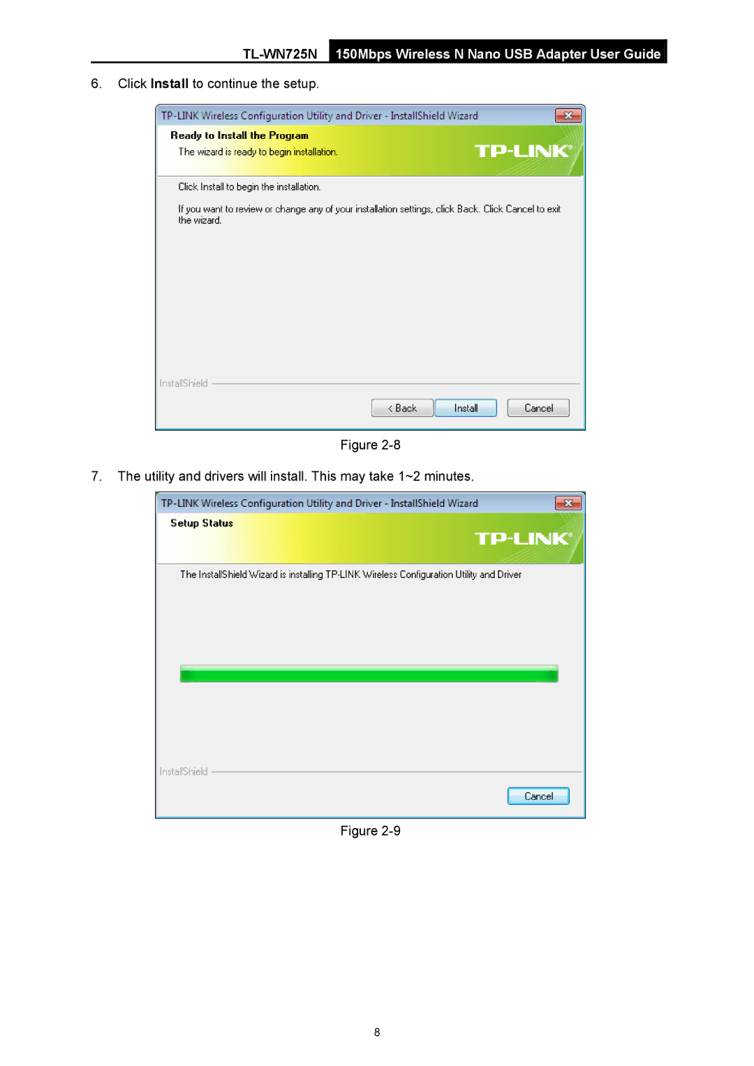 TP-Link TL-WN725N manual 