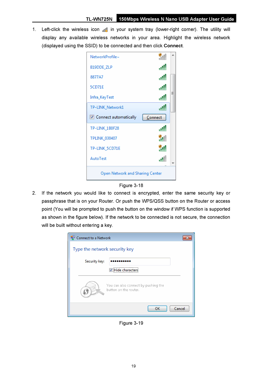 TP-Link manual TL-WN725N150Mbps Wireless N Nano USB Adapter User Guide 