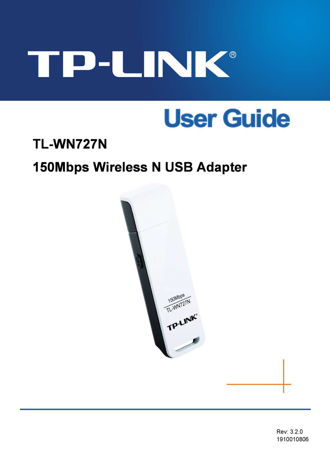 TP-Link manual TL-WN727N 150Mbps Wireless N USB Adapter, Rev 3.2.0 