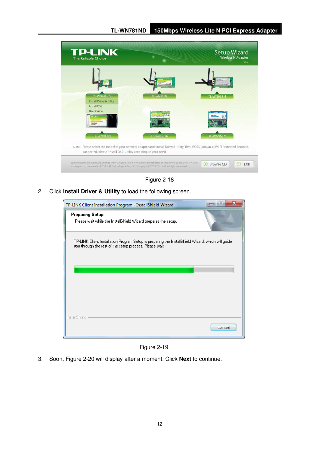 TP-Link manual TL-WN781ND150Mbps Wireless Lite N PCI Express Adapter 