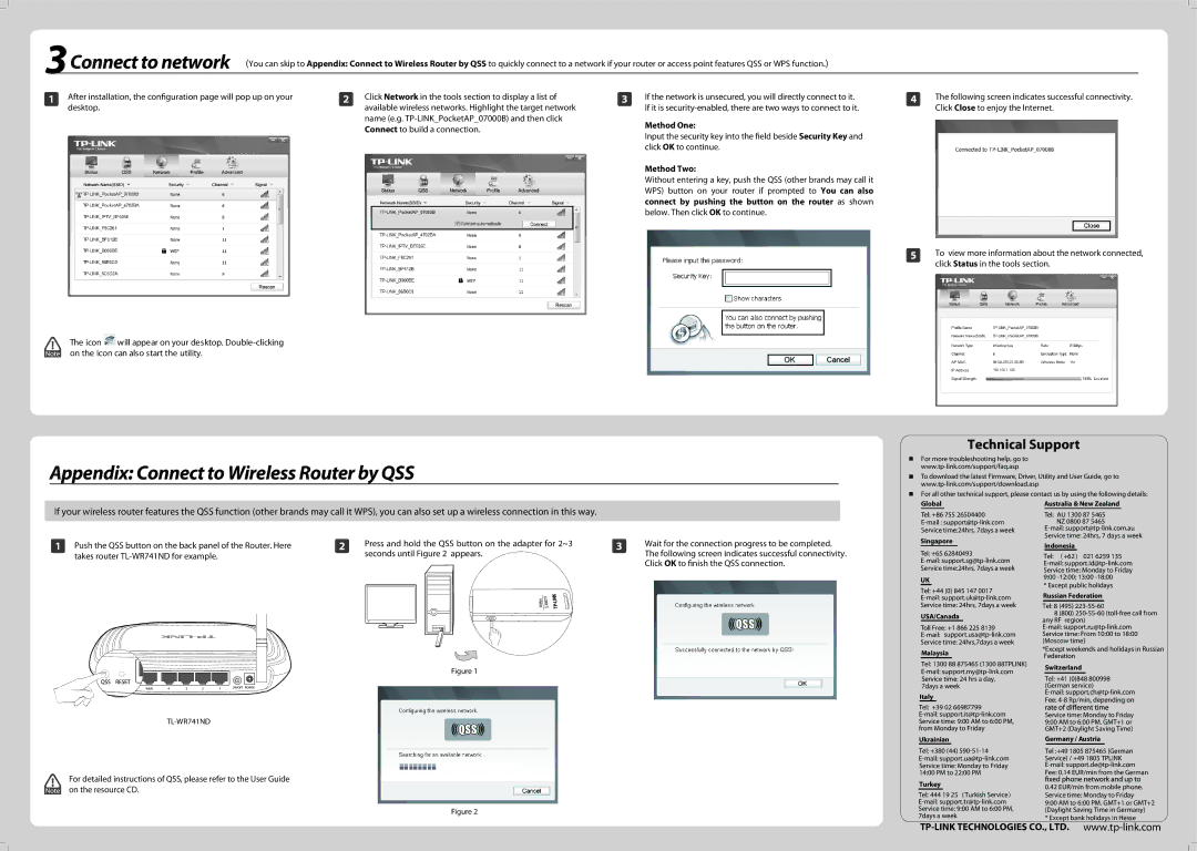 TP-Link TL-WN722N, TL-WN821N, TL-WN721N manual Appendix Connect to Wireless Router by QSS 
