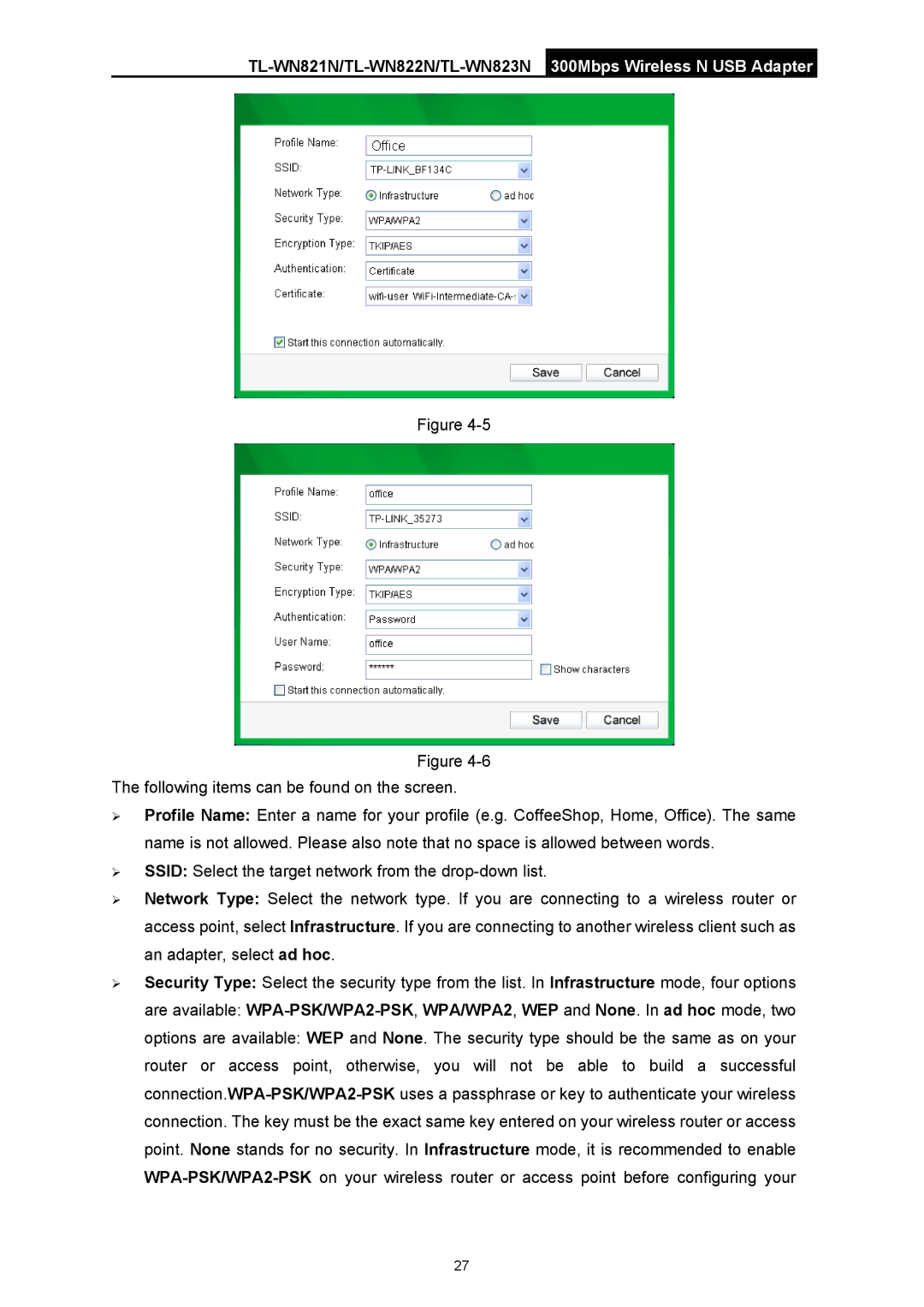 TP-Link manual TL-WN821N/TL-WN822N/TL-WN823N 300Mbps Wireless N USB Adapter 