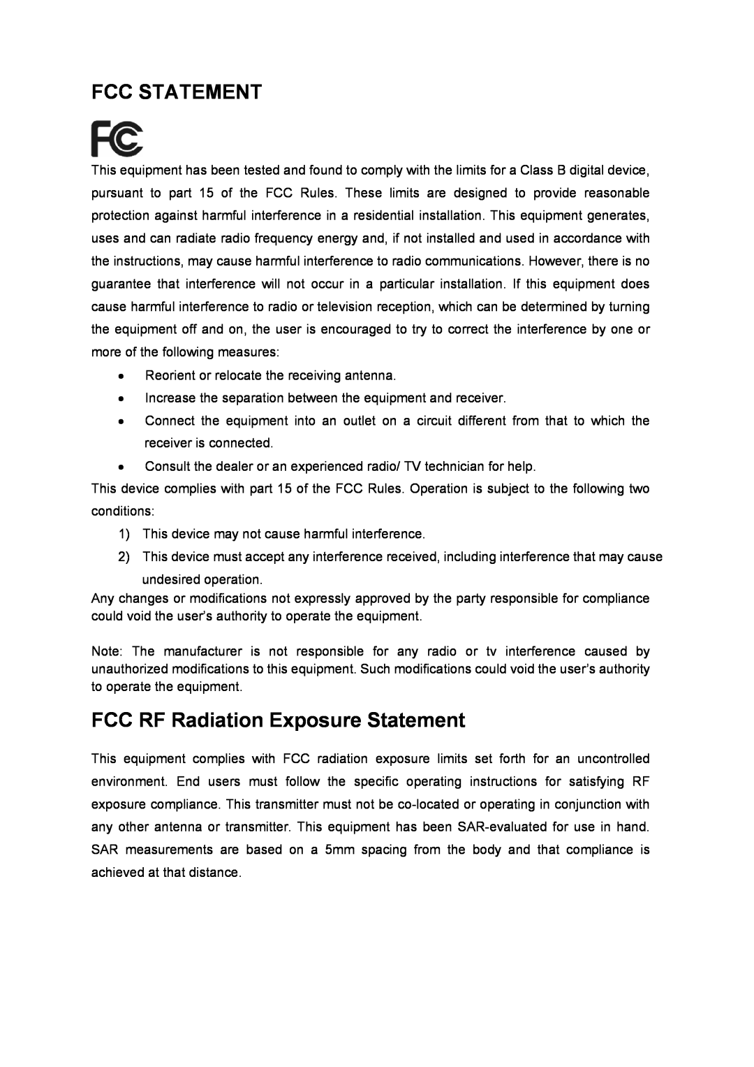 TP-Link TL-WN822N manual Fcc Statement, FCC RF Radiation Exposure Statement 