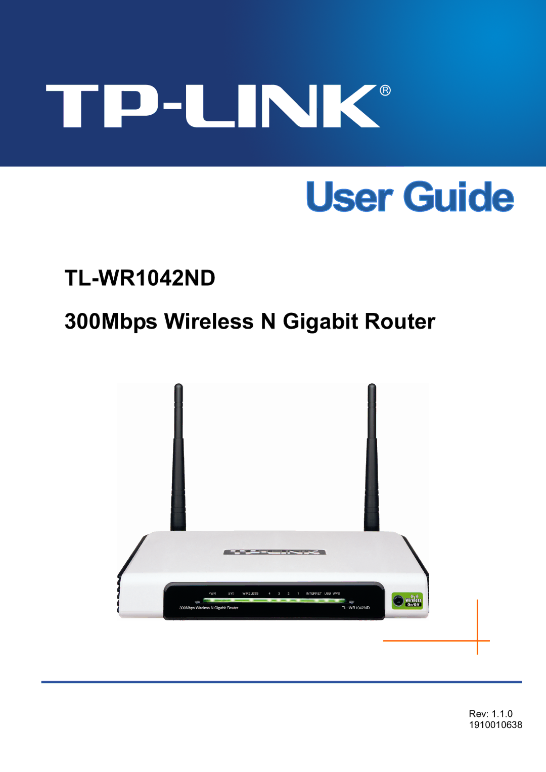 TP-Link TL-WR1042ND manual 