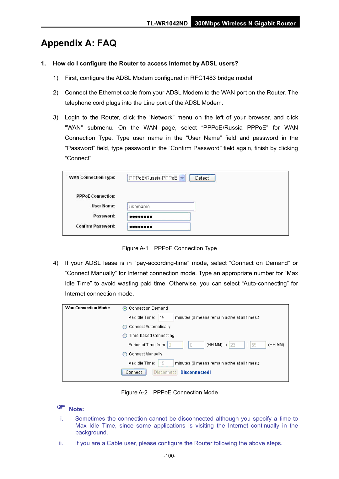 TP-Link TL-WR1042ND manual Appendix a FAQ 