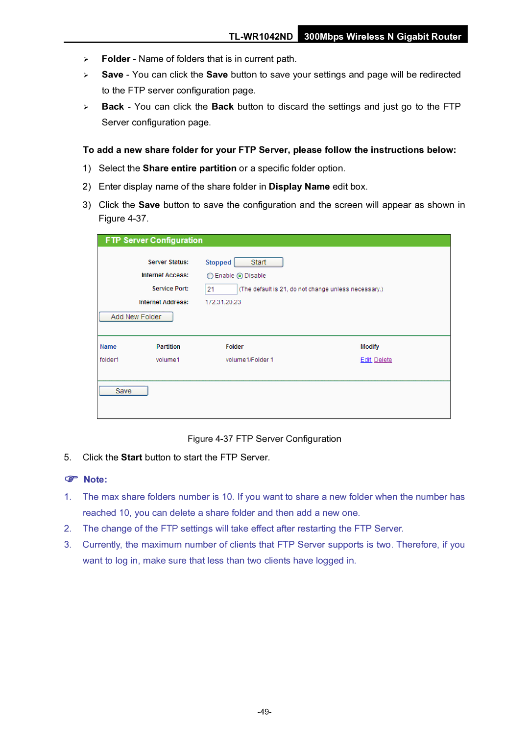 TP-Link manual TL-WR1042ND300Mbps Wireless N Gigabit Router 