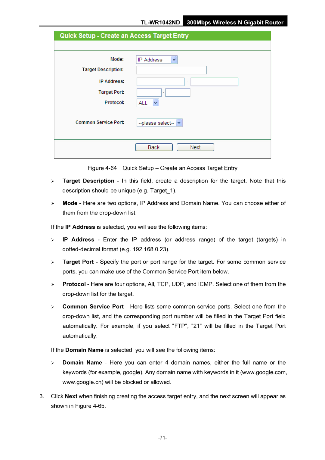 TP-Link manual TL-WR1042ND300Mbps Wireless N Gigabit Router 