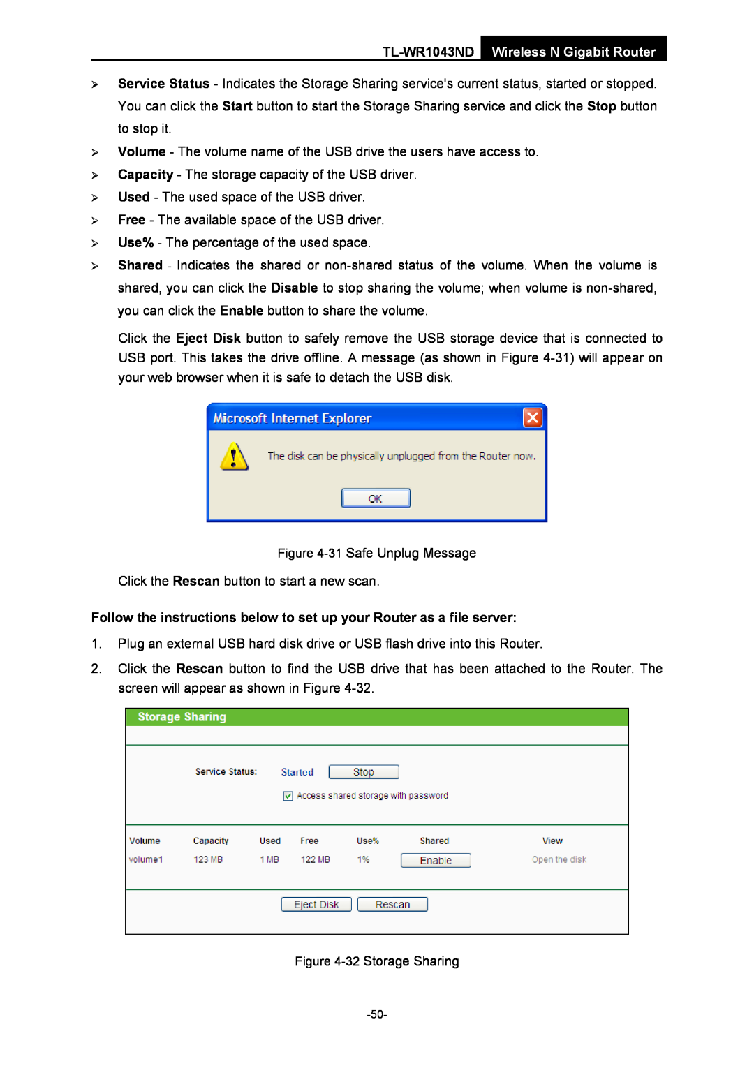 TP-Link TL-WR1043ND manual Follow the instructions below to set up your Router as a file server 