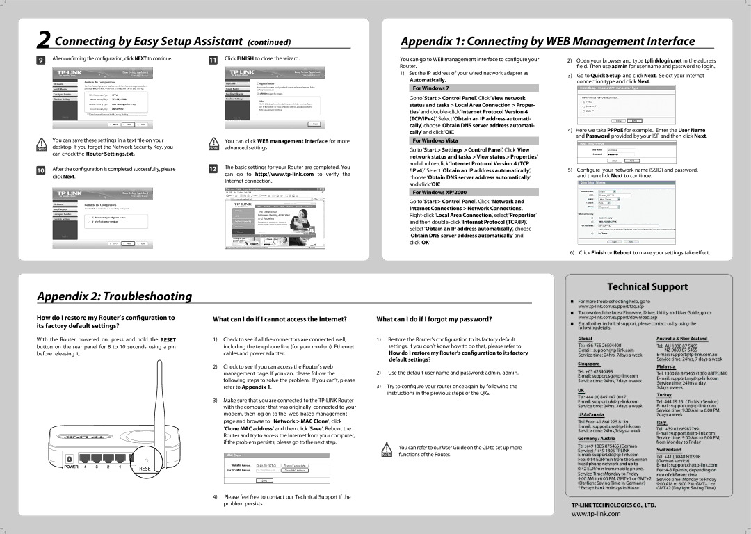 TP-Link TL-WR340GD appendix Appendix 2 Troubleshooting 