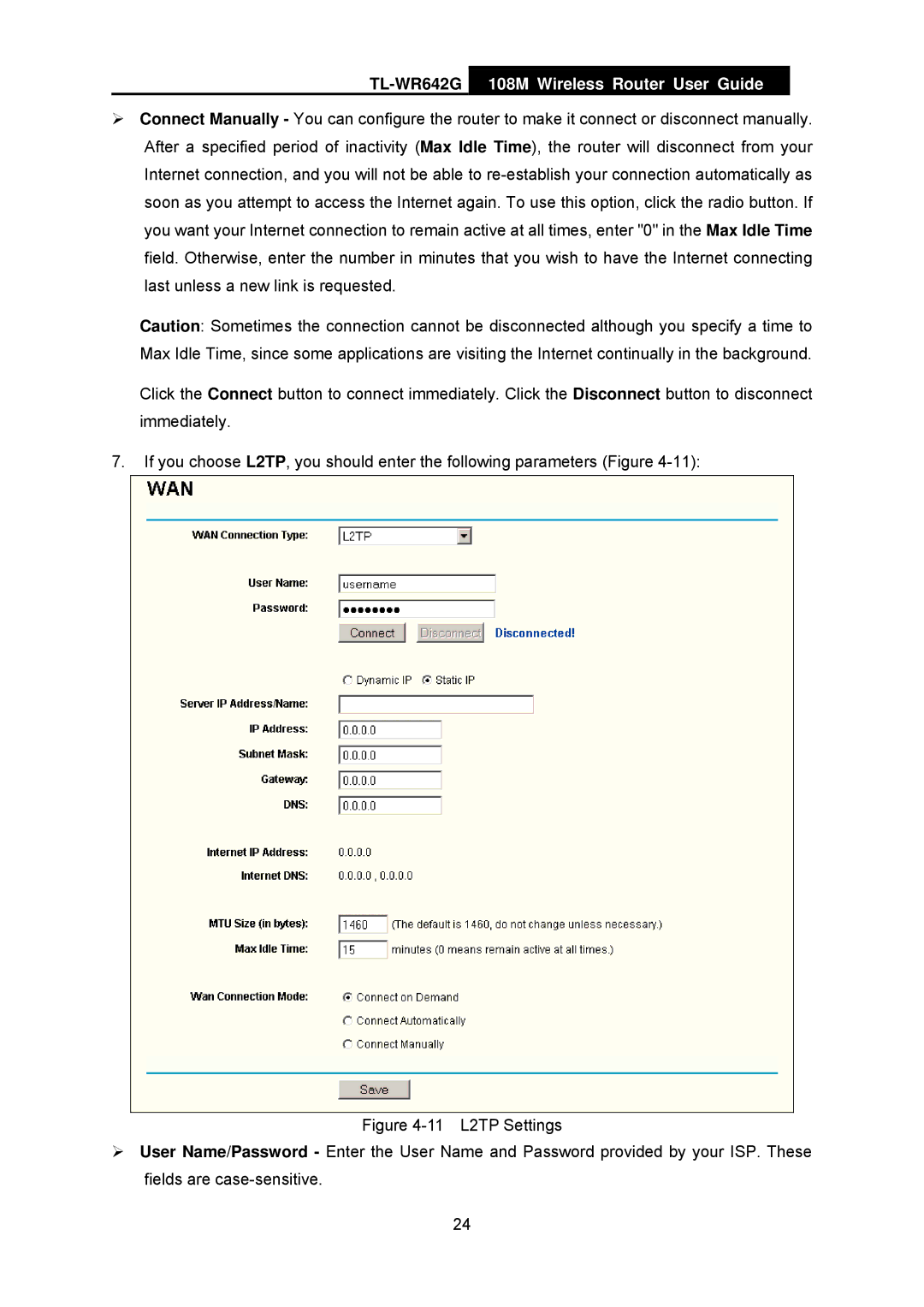 TP-Link TL-WR642G manual 