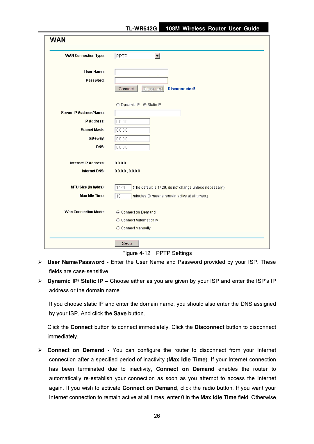 TP-Link TL-WR642G manual 