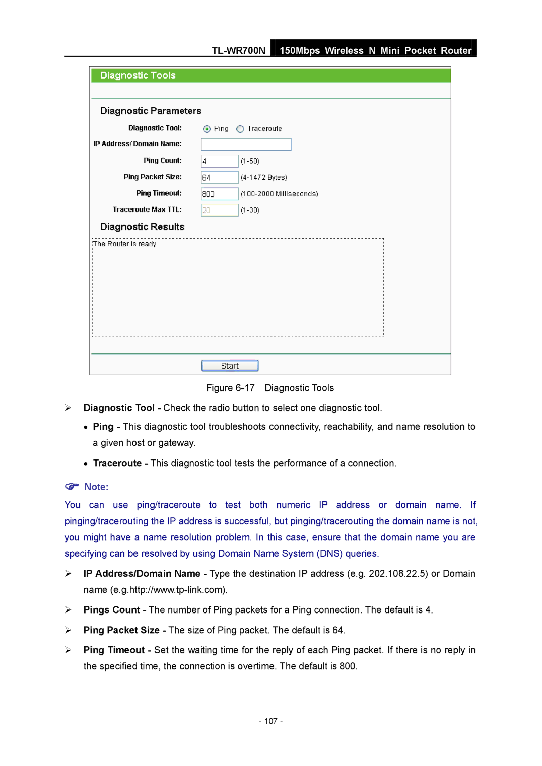 TP-Link TL-WR700N manual 107 