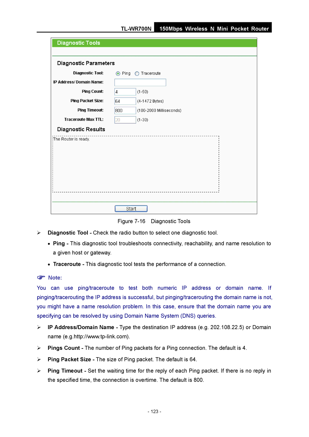 TP-Link TL-WR700N manual 123 