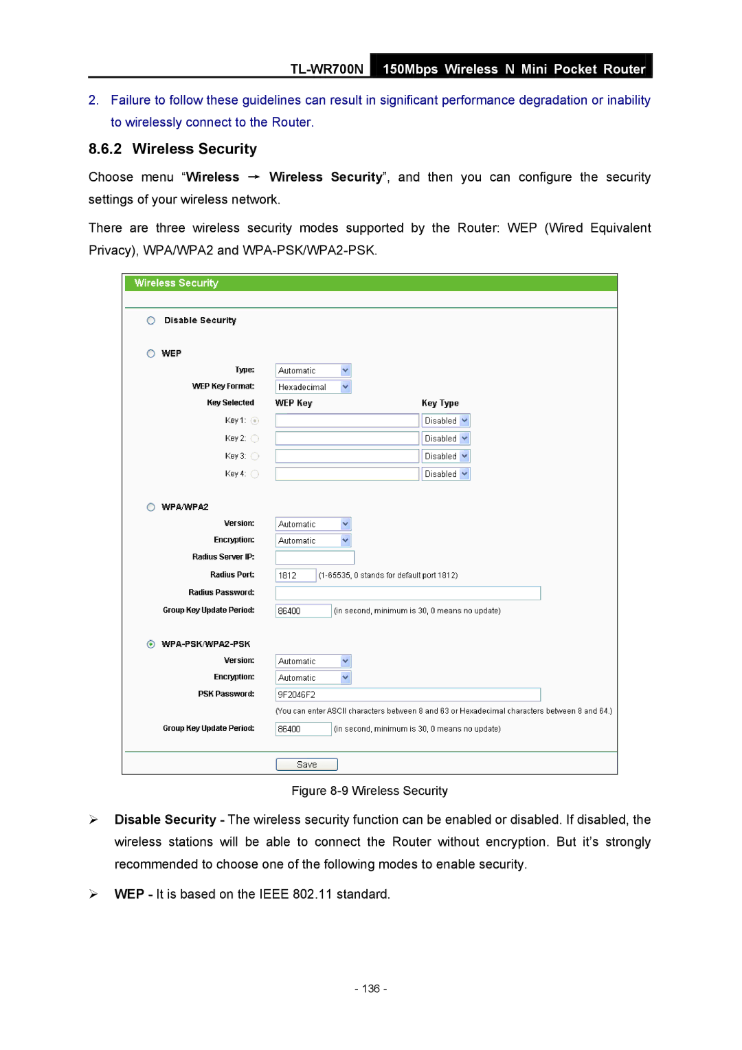 TP-Link TL-WR700N manual 136 