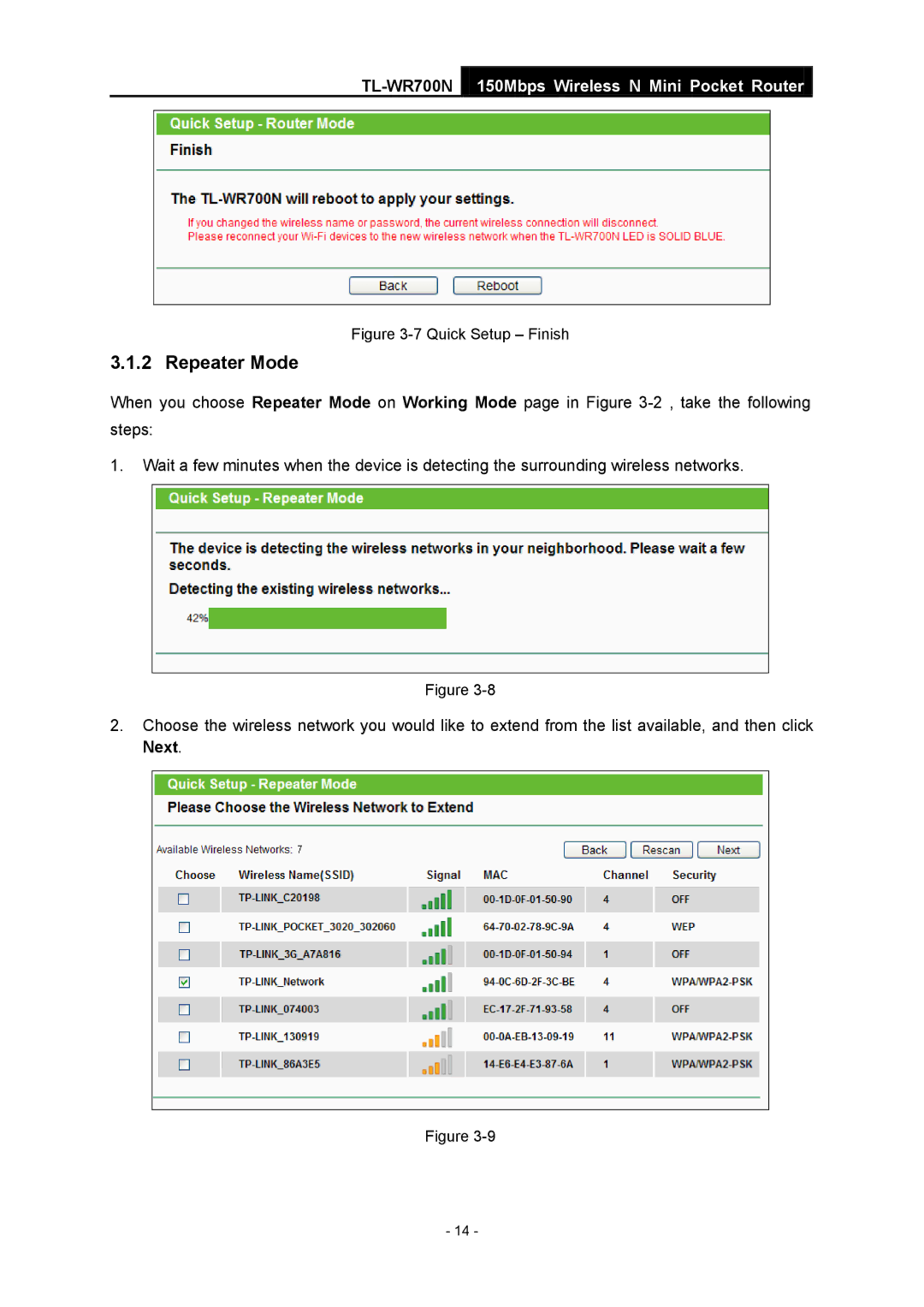 TP-Link TL-WR700N manual Quick Setup Finish 