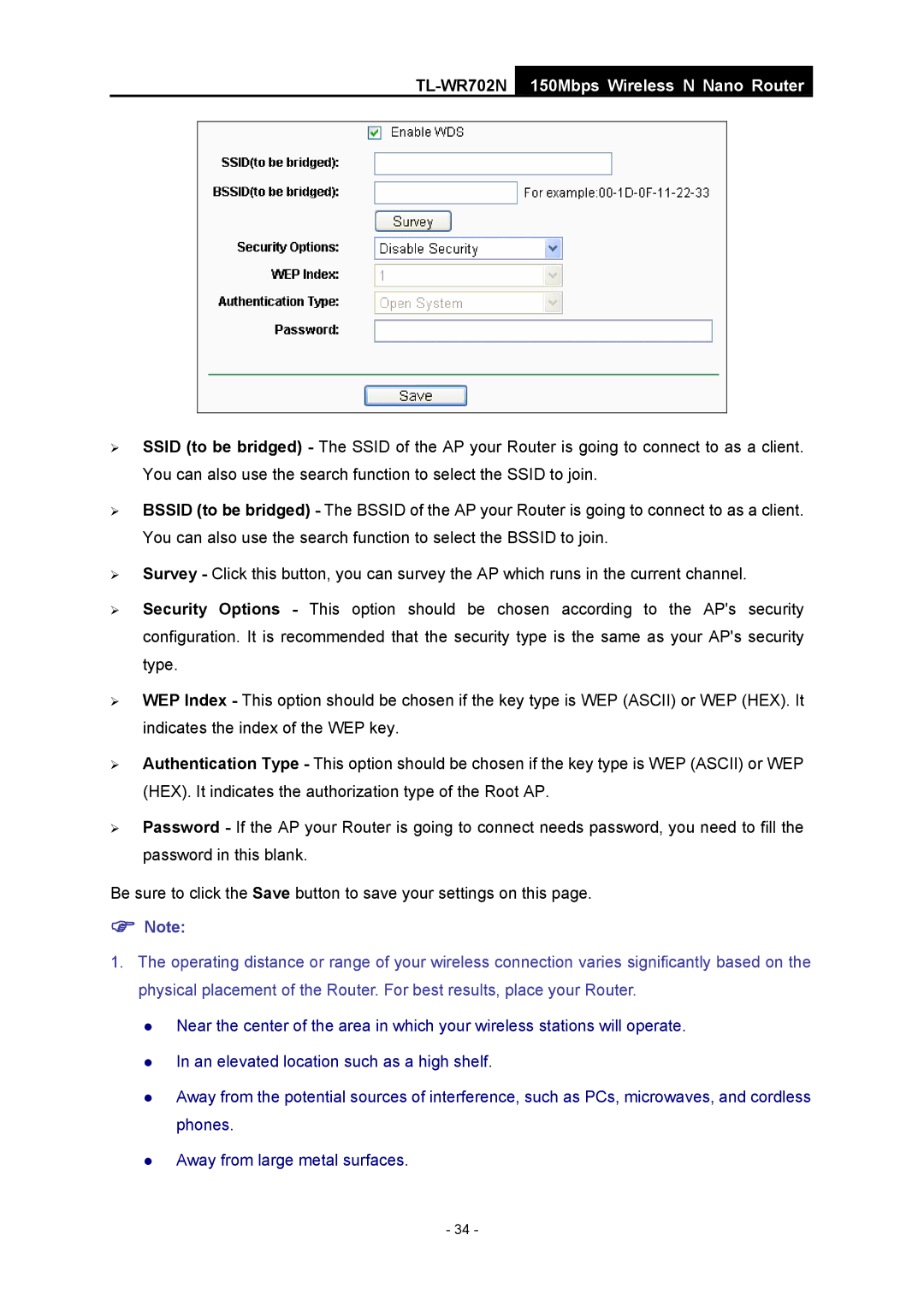 TP-Link TL-WR702N manual 