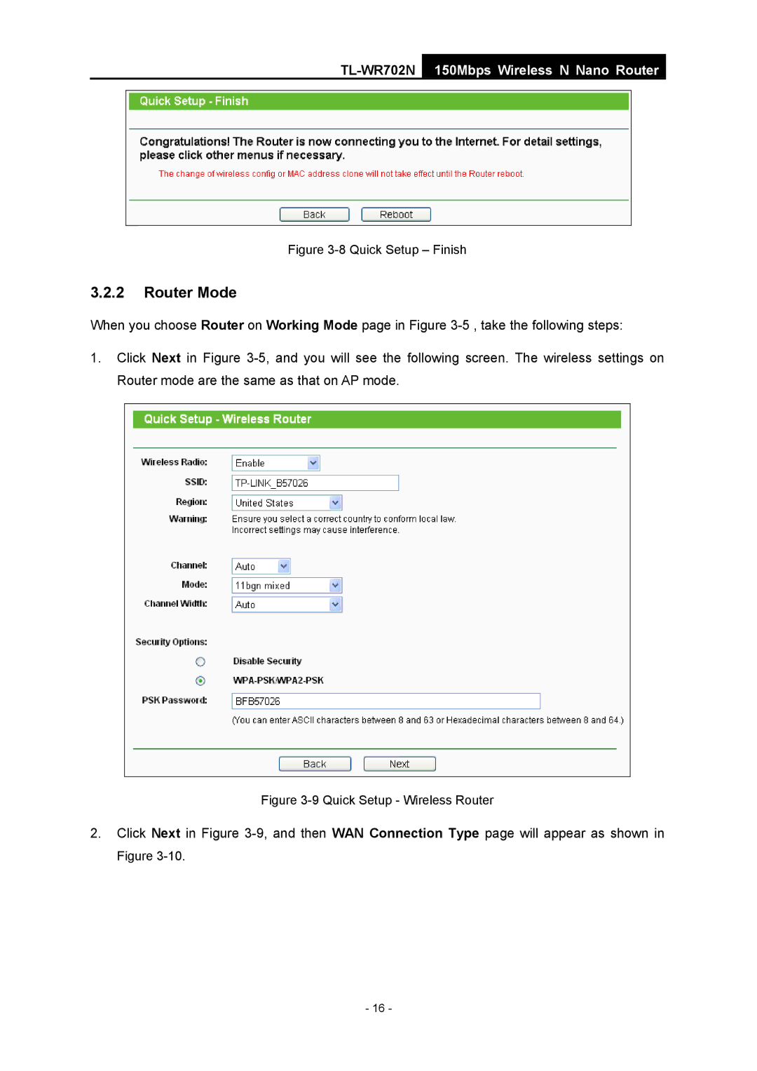 TP-Link TL-WR702N manual Quick Setup Wireless Router 