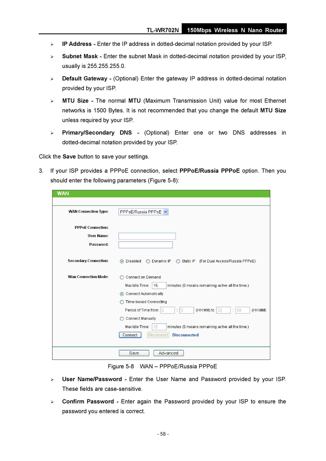 TP-Link TL-WR702N manual 